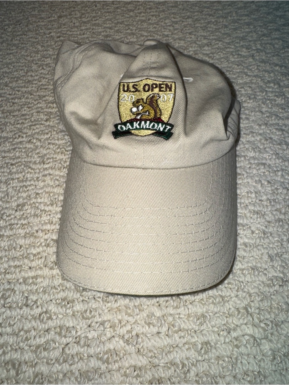 U.S. Open Oakmont 2007 Embroidered Khaki Baseball Cap